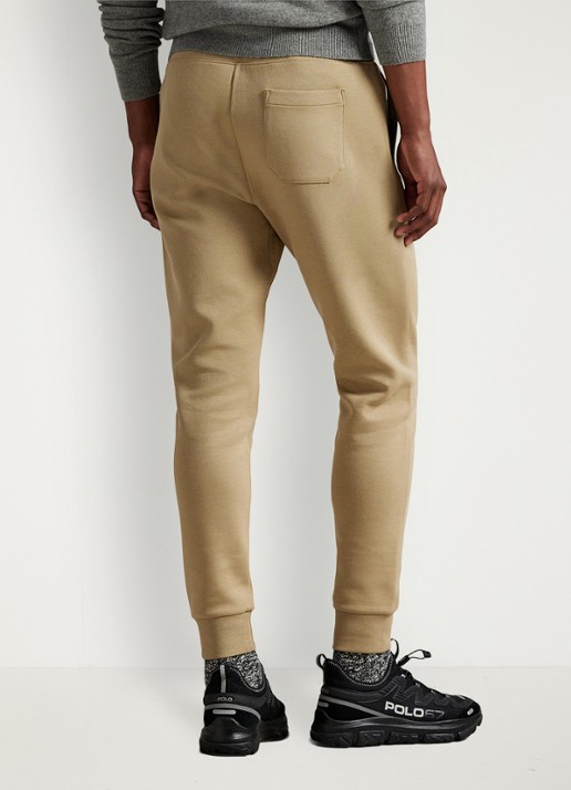 Ralph Lauren Tapered fit joggingbroek met logoborduring - achterkant 2 surrey tan / tan
