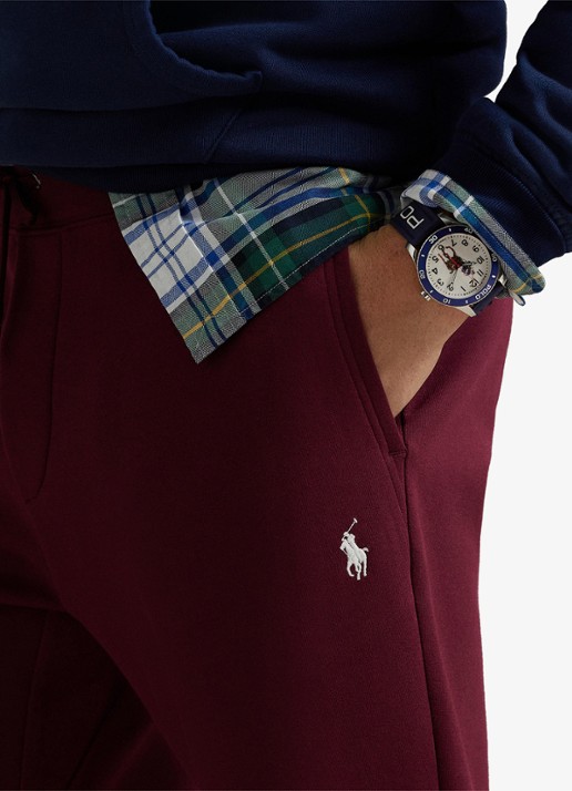 Ralph Lauren Tapered fit joggingbroek met logoborduring - detail 2 classic wine / wijnrood