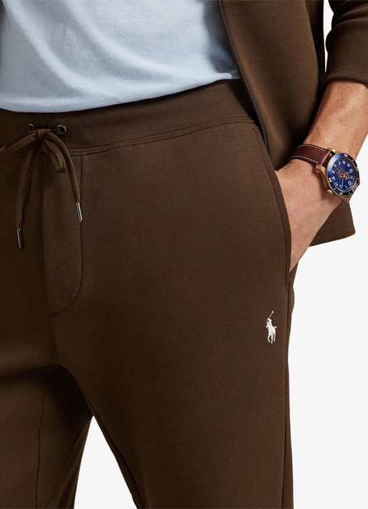 Ralph Lauren Tapered fit joggingbroek met logoborduring - detail 2 branch brown / bruin
