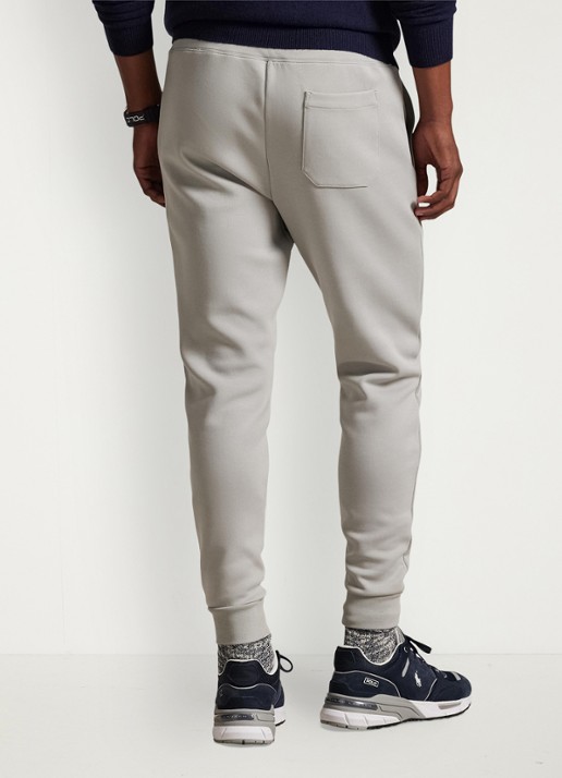 Ralph Lauren Tapered fit joggingbroek met logoborduring - achterkant 3 soft grey