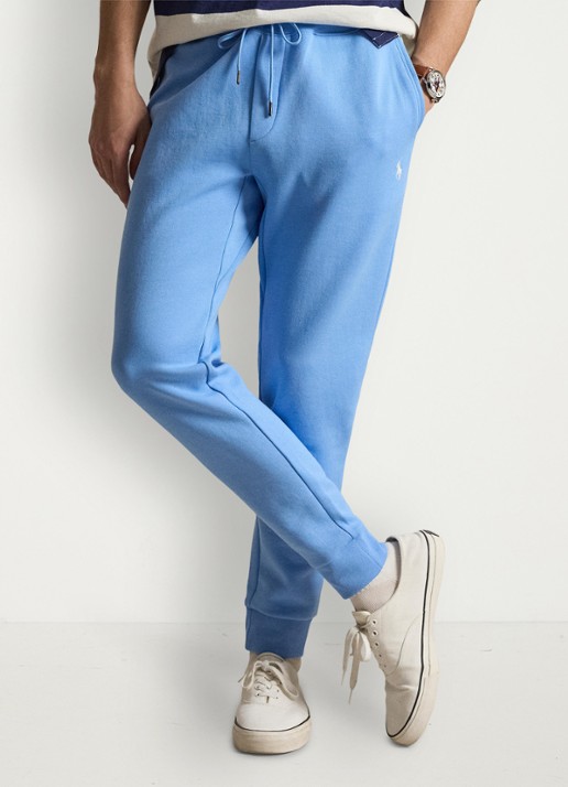 Ralph Lauren Tapered fit joggingbroek met logoborduring - detail 2 chatham blue