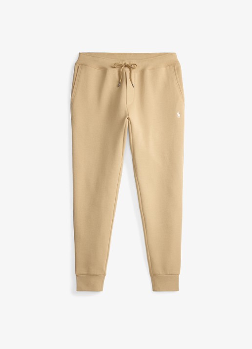 Ralph Lauren Tapered fit joggingbroek met logoborduring - voorkant 4 vintage khaki / khaki