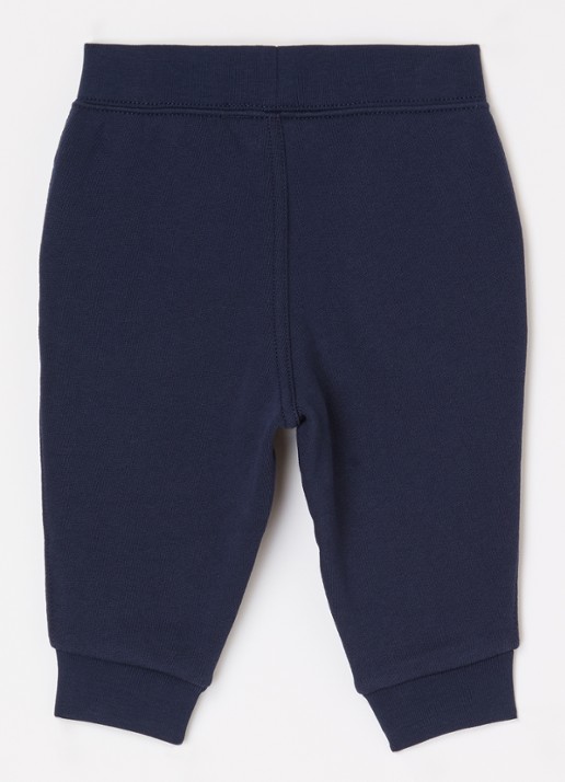 Ralph Lauren Tapered fit joggingbroek met logoborduring - voorkant 3 donkerblauw