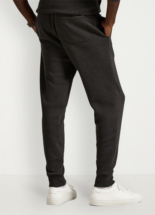 Ralph Lauren Tapered fit joggingbroek met steekzakken - achterkant dark charcoal / donkergrijs