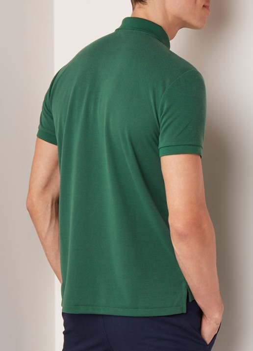 Ralph Lauren The Earth regular fit polo vervaardigd uit gerecycled plastic  - achterkant 2 groen