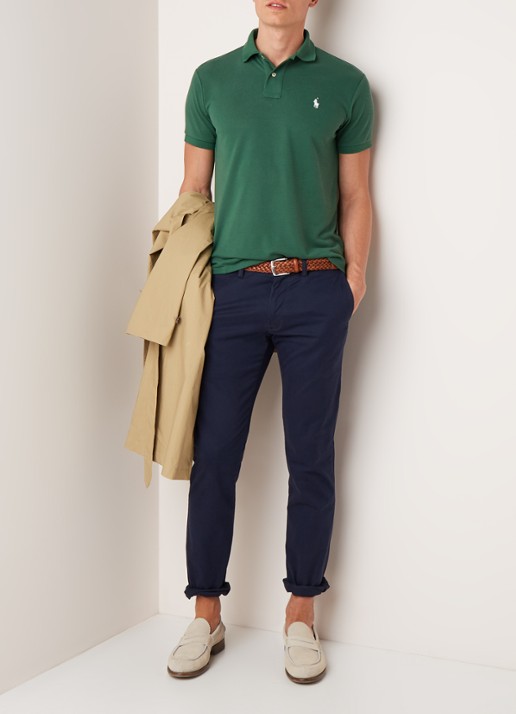 Ralph Lauren The Earth regular fit polo vervaardigd uit gerecycled plastic  - voorkant 4 groen