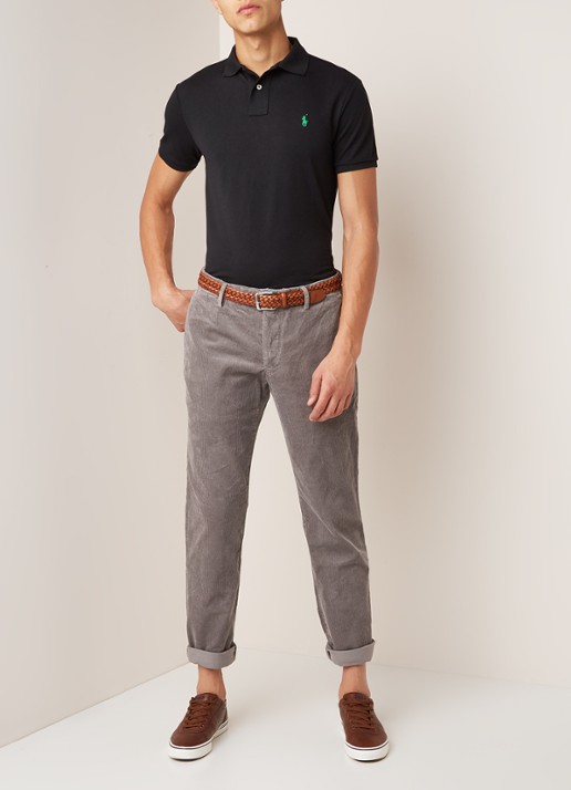 Ralph Lauren The Earth regular fit polo vervaardigd uit gerecycled plastic  - voorkant 2 black