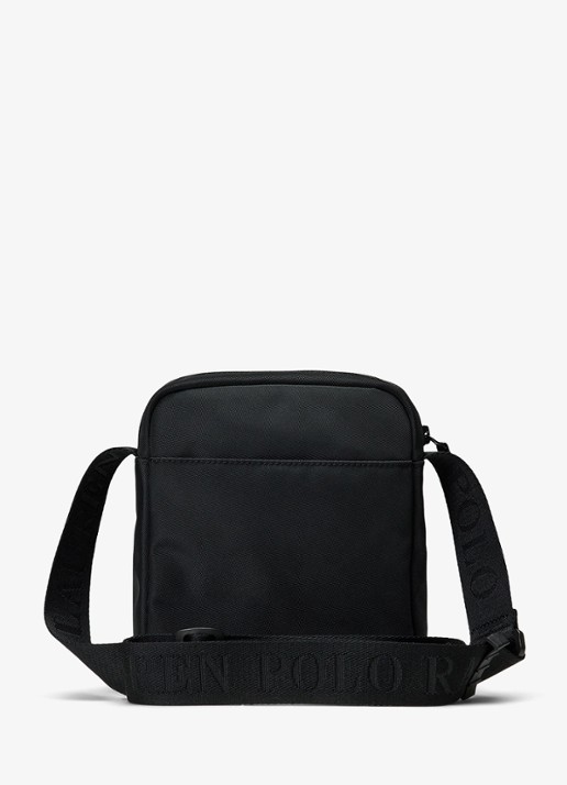 Ralph Lauren Tonal crossbodytas met logo - detail 5 black / zwart