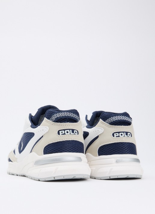 Ralph Lauren Trackster sneaker met mesh details - achterkant 2 wit