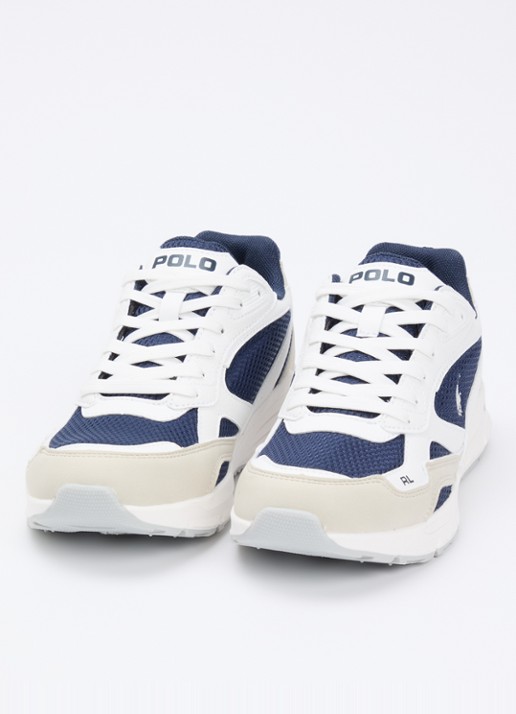 Ralph Lauren Trackster sneaker met mesh details - detail 3 wit