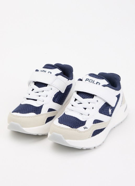 Ralph Lauren Trackster sneaker met mesh details - voorkant 4 wit