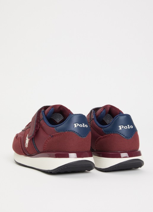 Ralph Lauren Train 89 Sport II sneaker met logo - achterkant 4 bordeauxrood