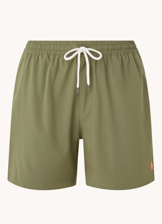 Ralph Lauren Traveler zwembroek met steekzakken - voorkant 3 olijfgroen