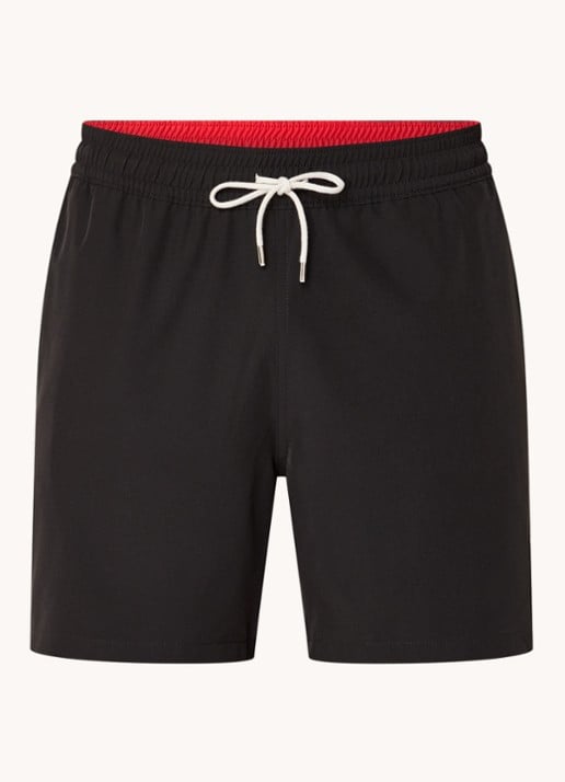 Ralph Lauren Traveler zwemshorts met logo en koordsluiting - voorkant polo black / zwart