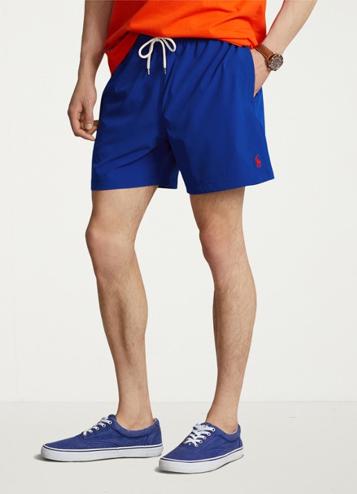 Ralph Lauren Traveler zwemshorts met logo en koordsluiting - detail 4 rugby royal / blauw