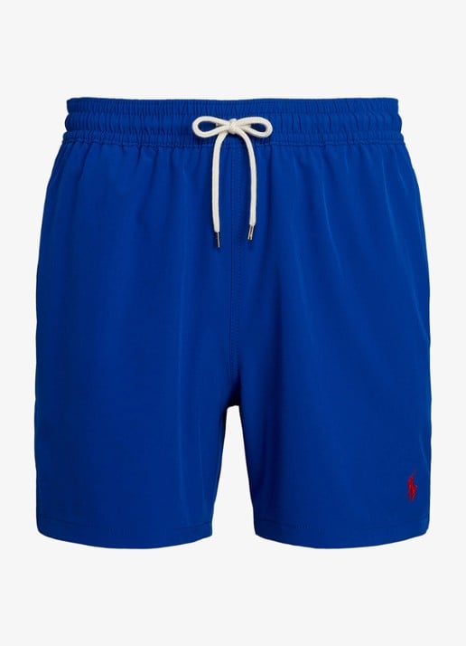 Ralph Lauren Traveler zwemshorts met logo en koordsluiting - voorkant rugby royal / blauw