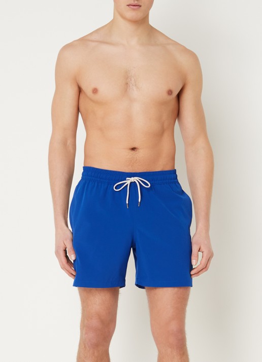 Ralph Lauren Traveler zwemshorts met logoborduring - voorkant 4 kobaltblauw