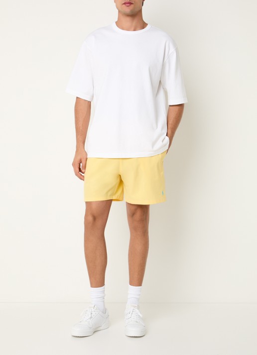 Ralph Lauren Traveler zwemshorts met logoborduring - voorkant 2 geel