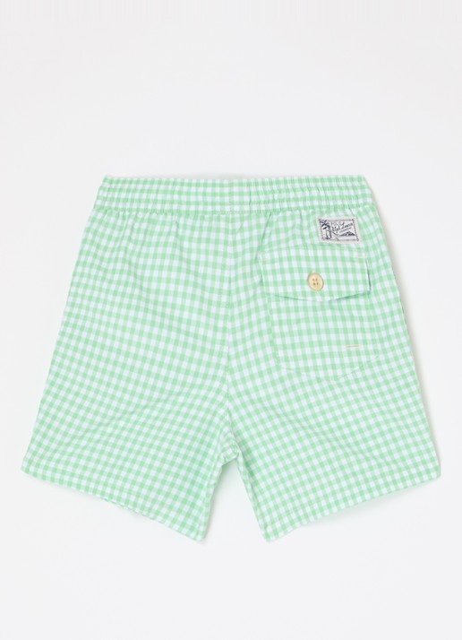 Ralph Lauren Travlr zwemshorts met logo - voorkant 3 lime