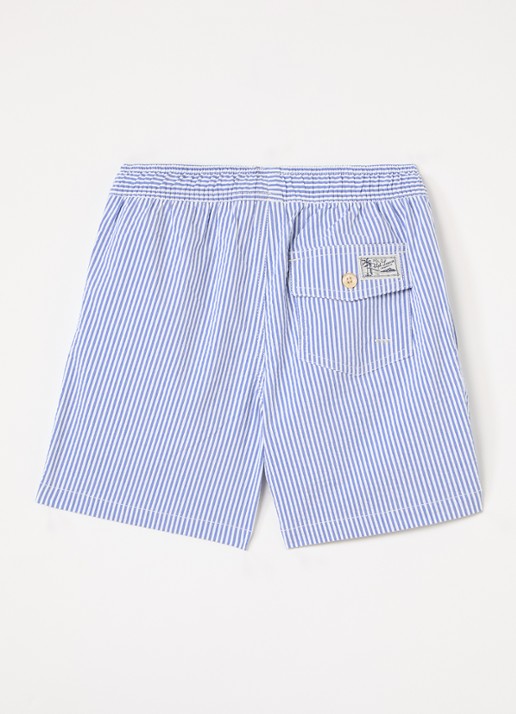 Ralph Lauren Travlr zwemshorts met logo - voorkant 2 blauw