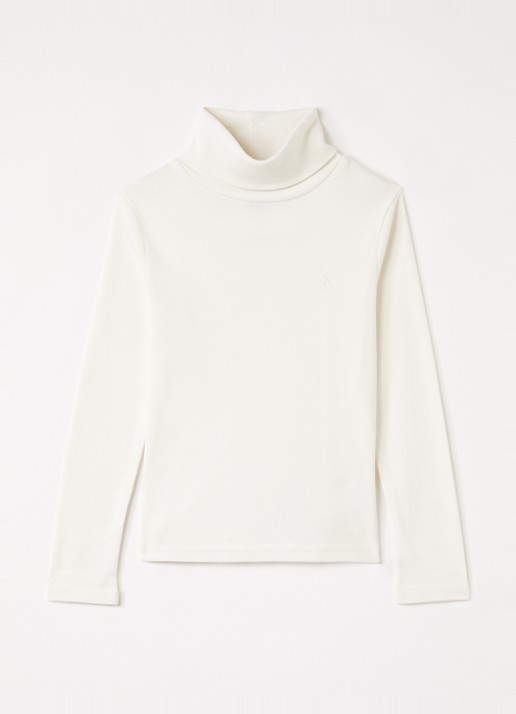 Ralph Lauren Trui met col - voorkant 2 beige