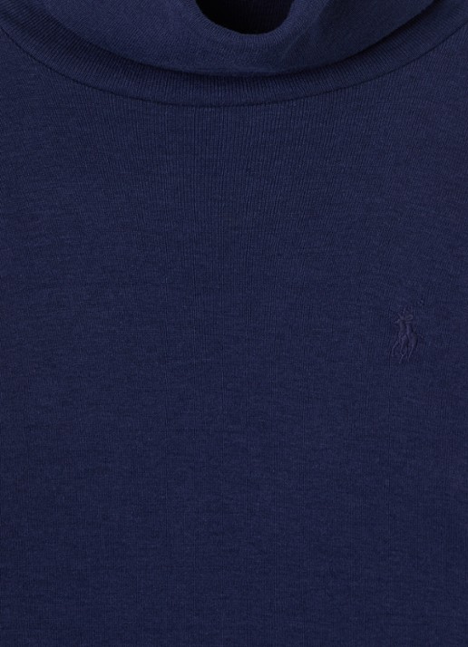 Ralph Lauren Trui met col - detail 4 donkerblauw