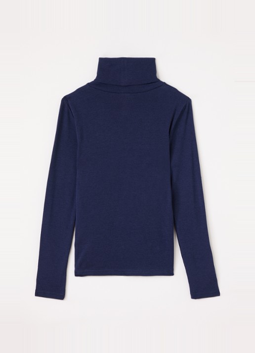 Ralph Lauren Trui met col - voorkant 2 donkerblauw
