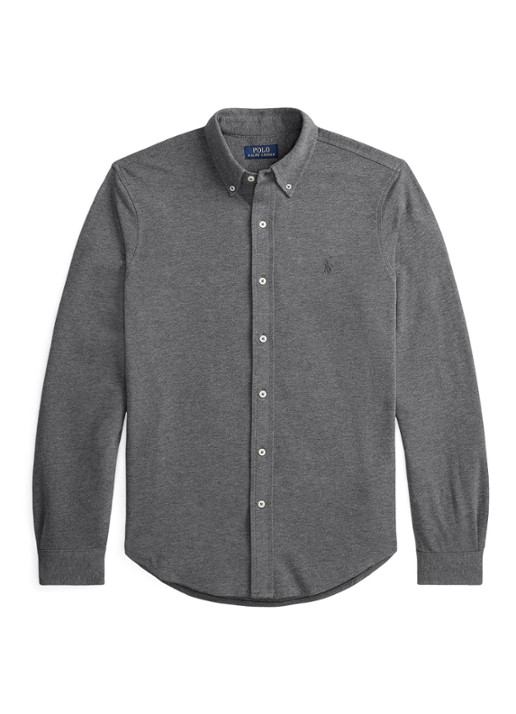 Ralph Lauren Vederlicht mesh overhemd - voorkant ---