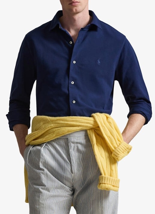Ralph Lauren Vederlicht mesh overhemd