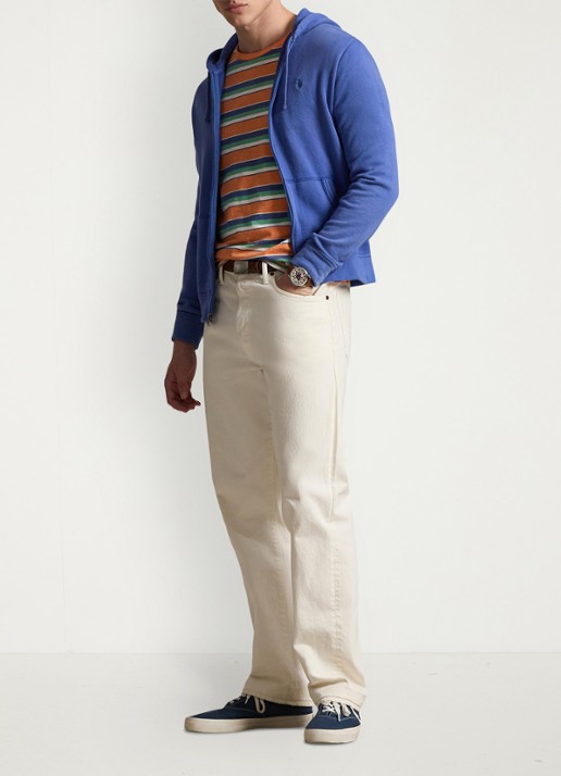 Ralph Lauren Vest met logoborduring en capuchon - voorkant 4 modern royal-34yb