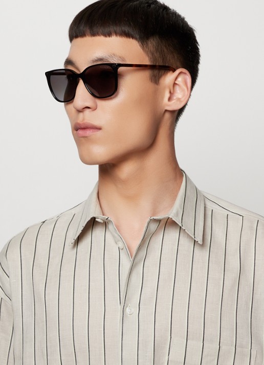 Ralph Lauren Wayfarer zonnebril gepolariseerd RA5293  - voorkant 4 zwart