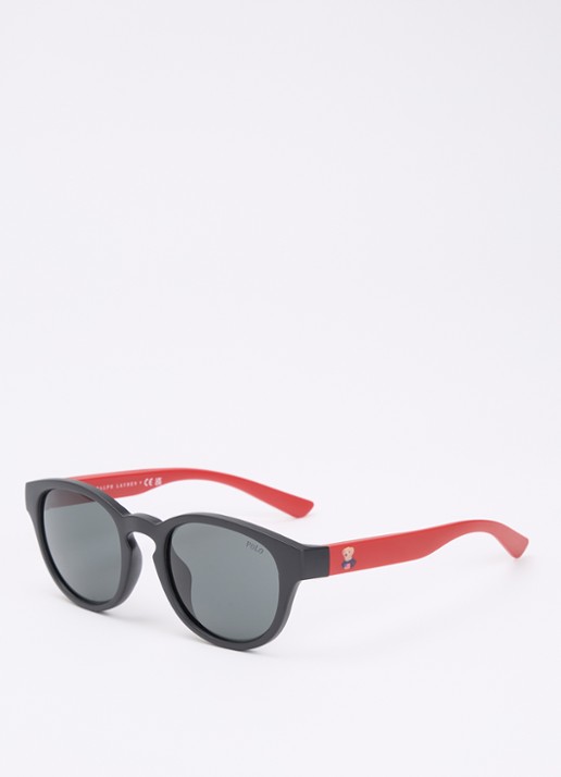Ralph Lauren Wayfarer zonnebril met verwisselbare brillenpoten PH4233U - voorkant 5 rood