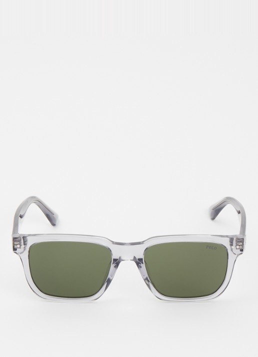 Ralph Lauren Wayfarer zonnebril PH4252U - detail lichtgrijs