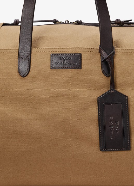 Ralph Lauren Weekendtas met logo - detail 3 montana khaki / khaki