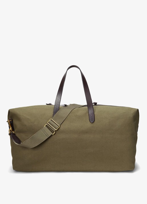 Ralph Lauren Weekendtas met logo - achterkant 7 defender grn / mosgroen