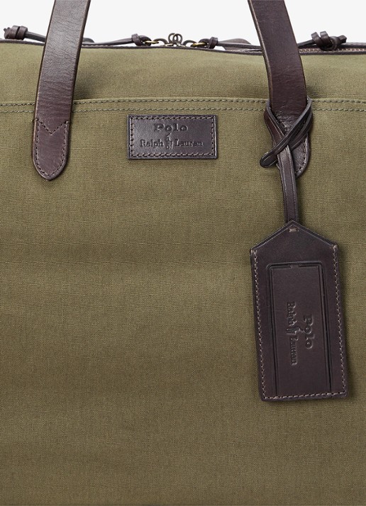 Ralph Lauren Weekendtas met logo - detail 5 defender grn / mosgroen