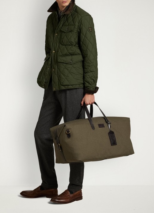 Ralph Lauren Weekendtas met logo - detail 6 defender grn / mosgroen