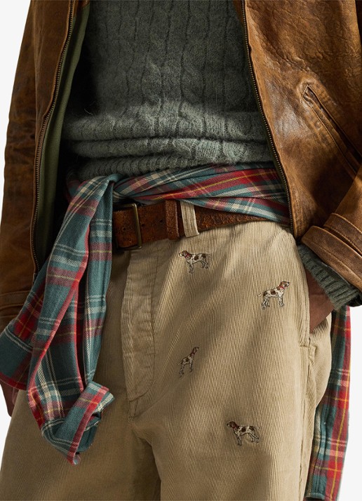 Ralph Lauren Wide fit chino van corduroy - detail 3 paddock tan / beige