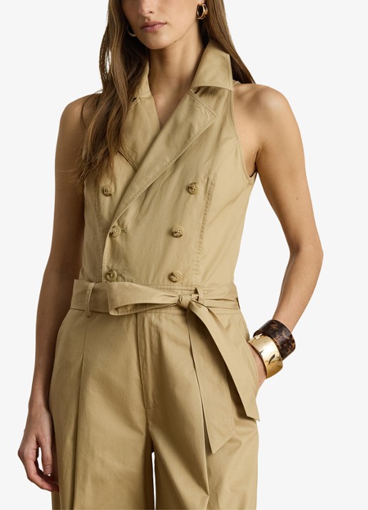 Ralph Lauren Wide fit jumpsuit met ceintuur