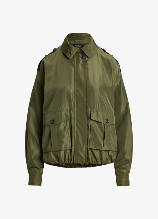 Ralph Lauren Windjack met opgestikte zakken - voorkant 4 olive grove / groen