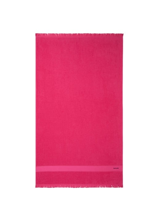 Ralph Lauren Zoe strandlaken - 100 x 170 cm - voorkant fuchsia