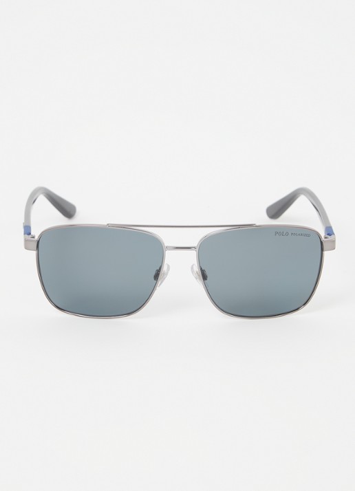 Ralph Lauren Zonnebril gepolariseerd PH3137 - voorkant 4 zilver