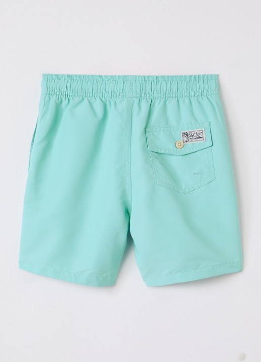Ralph Lauren Zwemshorts met logo - voorkant 2 turquoise