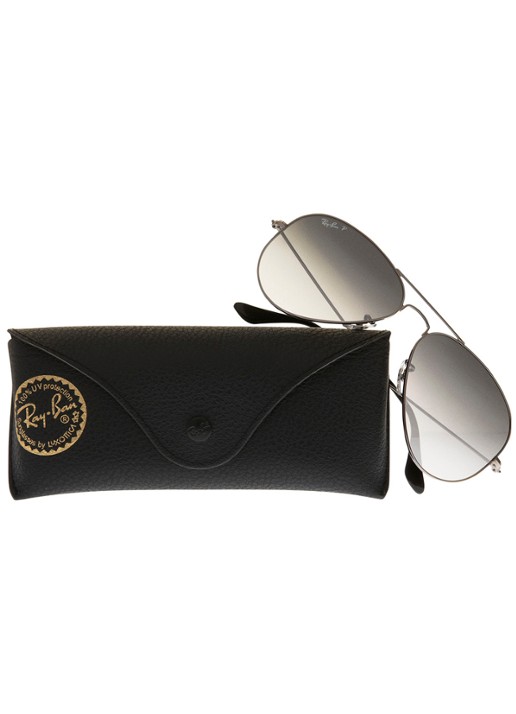Ray-Ban Aviator Classic zonnebril gepolariseerd RB3025 - detail 2 brons