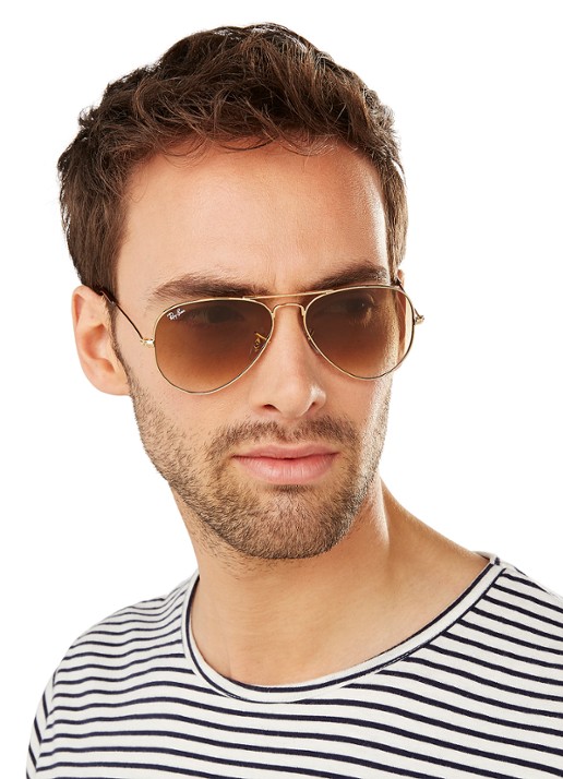 Ray-Ban Aviator Classic zonnebril RB3025 - detail 7 goud