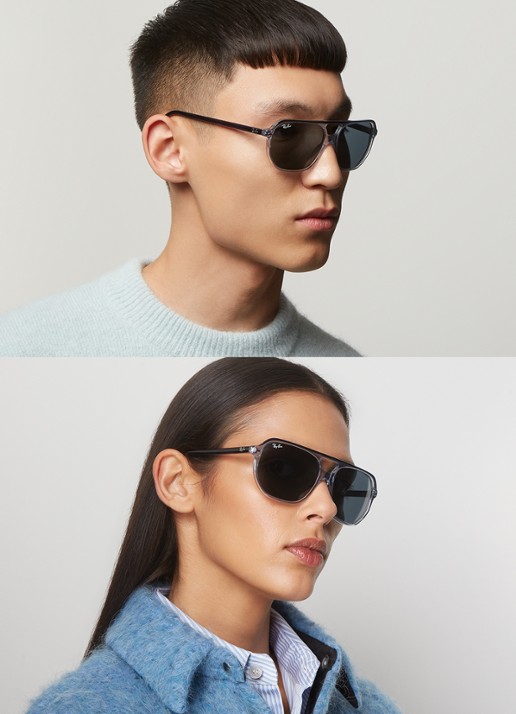 Ray-Ban Bill One zonnebril RB2205 - voorkant 5 blauwgrijs