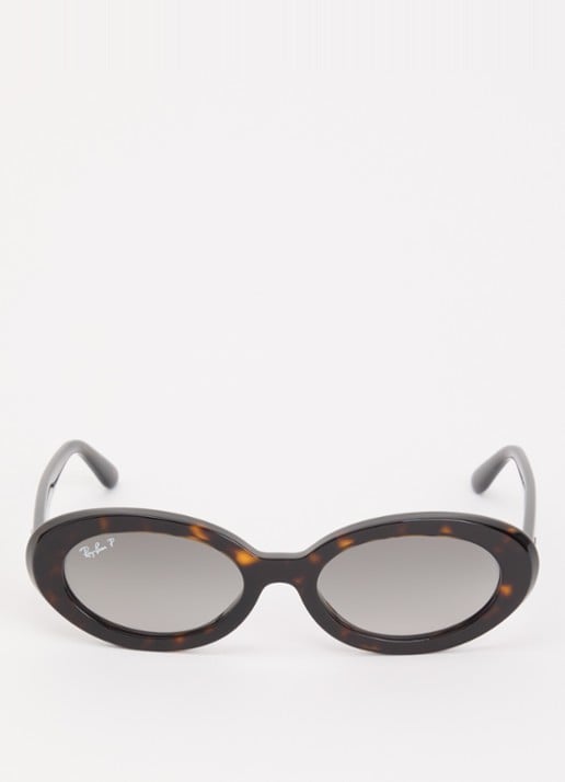 Ray-Ban Cat Eye zonnebril gepolariseerd RB2223 - detail donkerbruin