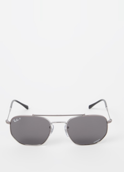 Ray-Ban Chromance zonnebril gepolariseerd RB3707 - detail antraciet