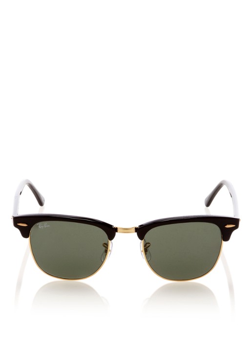 Ray-Ban Clubmaster zonnebril RB3016 - detail 3 zwart