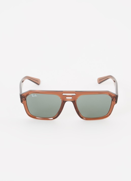 Ray-Ban Corrigan zonnebril gepolariseerd RB4397  - detail bruin